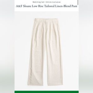 Abercrombie and Fitch Linen Pant
